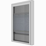 Két emelő paneles ablak szúnyogháló