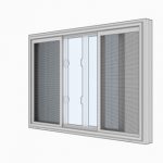 Három paneles toló ablak szúnyogháló