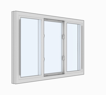Három paneles toló ablak működése